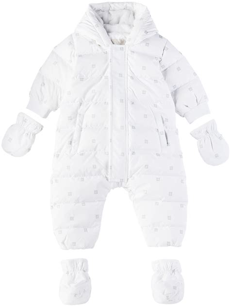 givenchy white baby snowsuit|Givenchy .